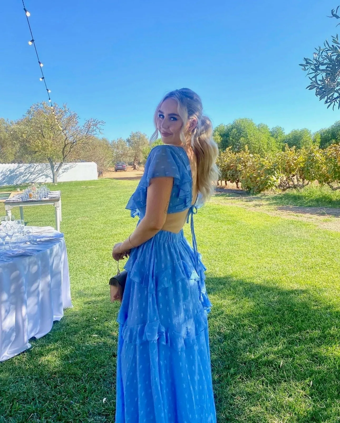 ASOS Design Blue Maxi Dress