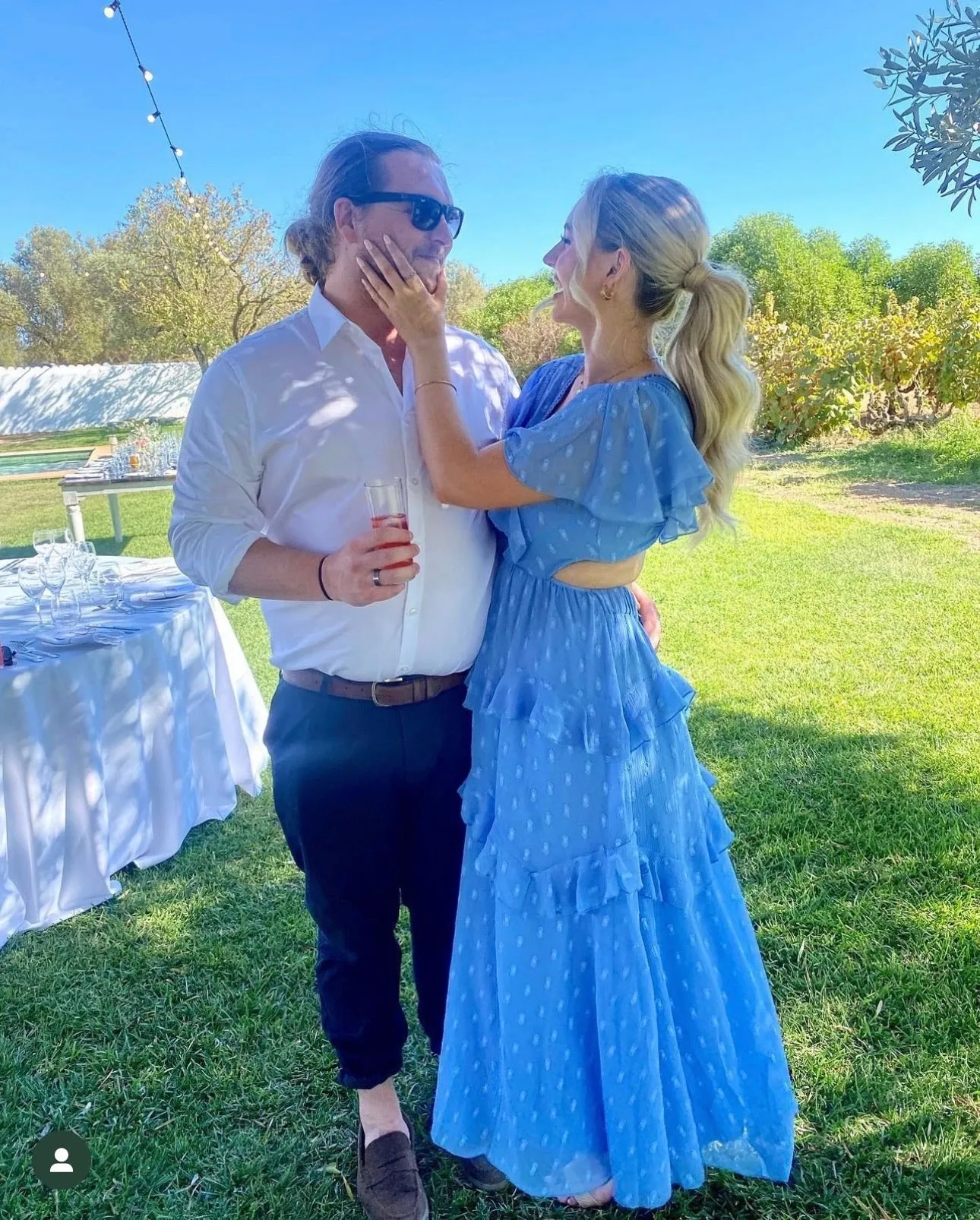 ASOS Design Blue Maxi Dress