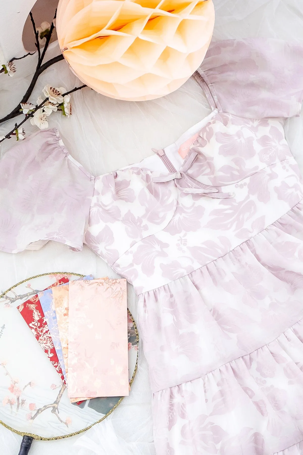 BAXLEY ORGANZA DRESS IN LILAC PINK