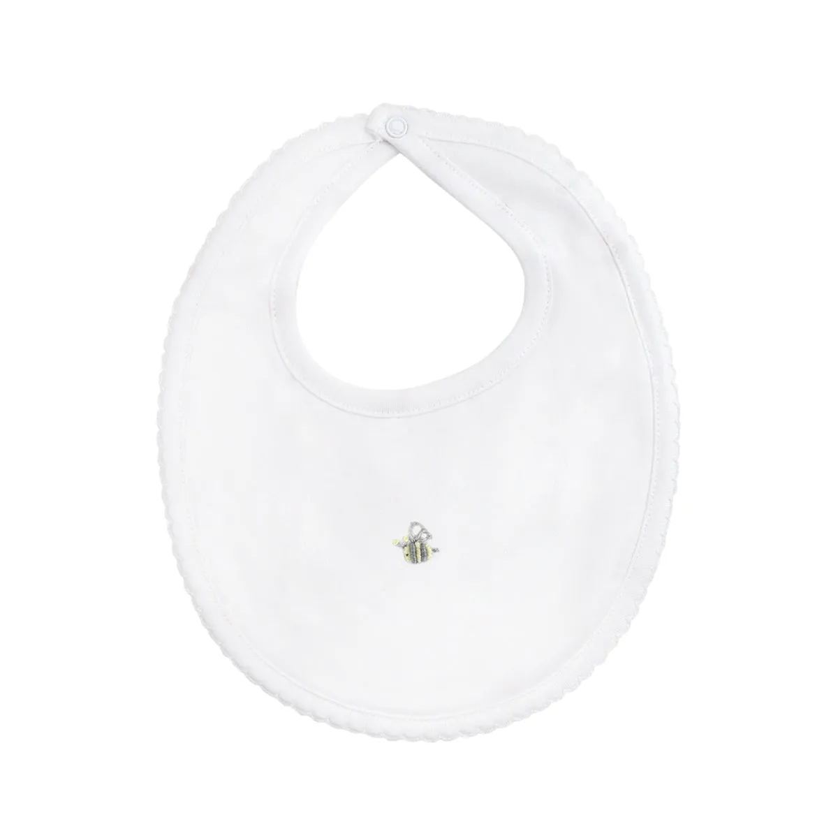Bee Happy Embroidery Bib | Baby Unisex