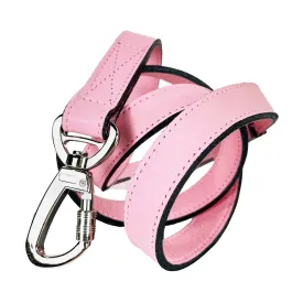 Hugs & Kisses Dog Leash in Sweet Pink & Nickel