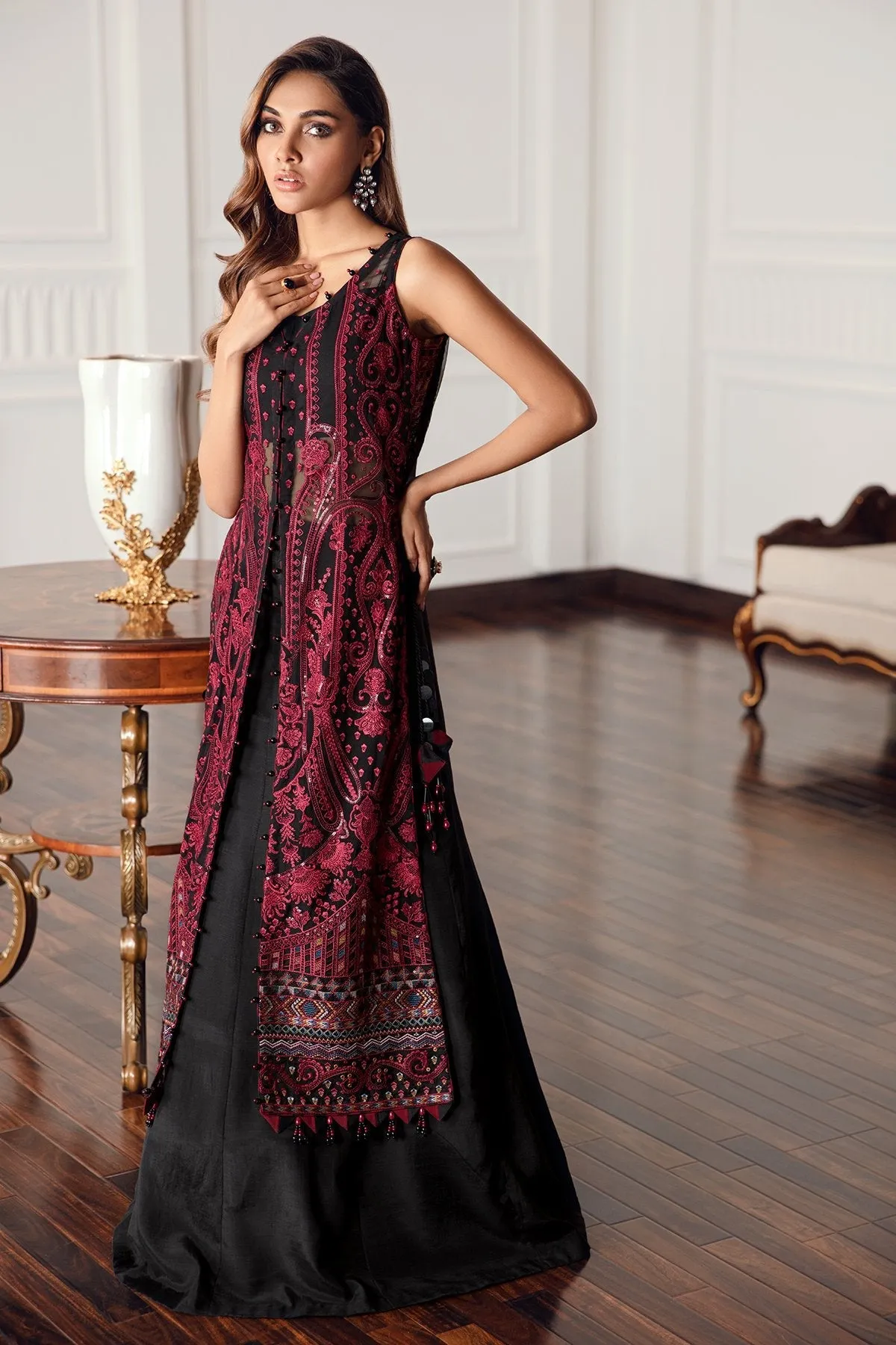 Jazmin Eid Festive Chiffon Collection – Black Rococo
