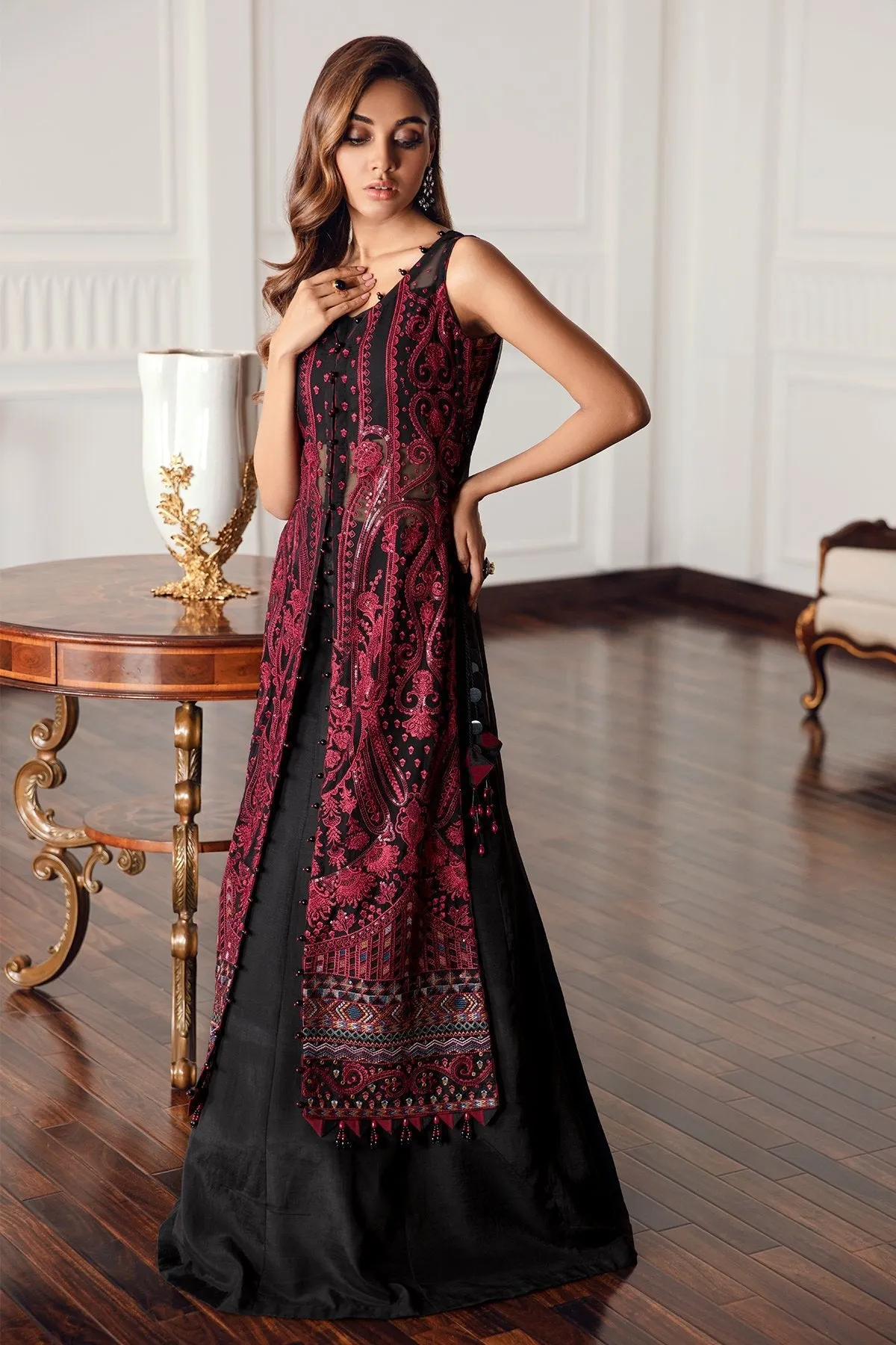 Jazmin Eid Festive Chiffon Collection – Black Rococo
