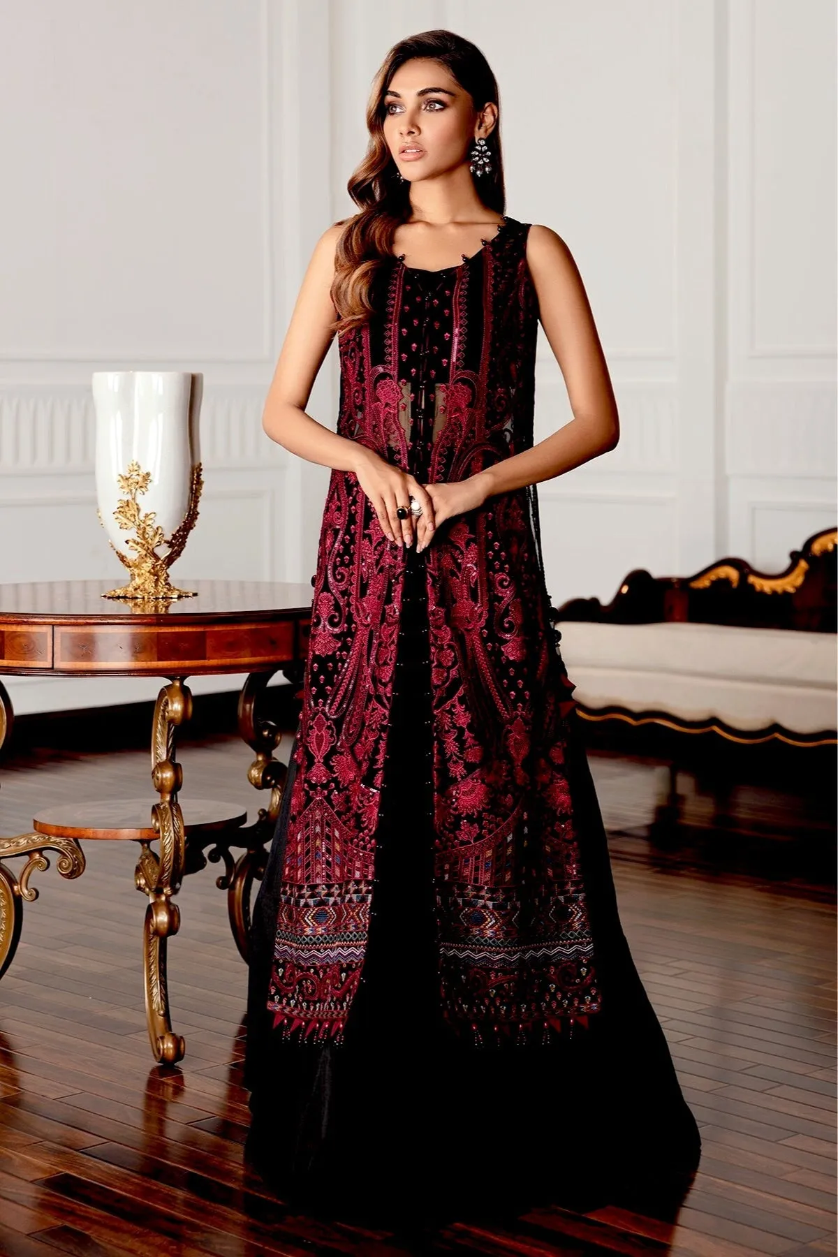 Jazmin Eid Festive Chiffon Collection – Black Rococo