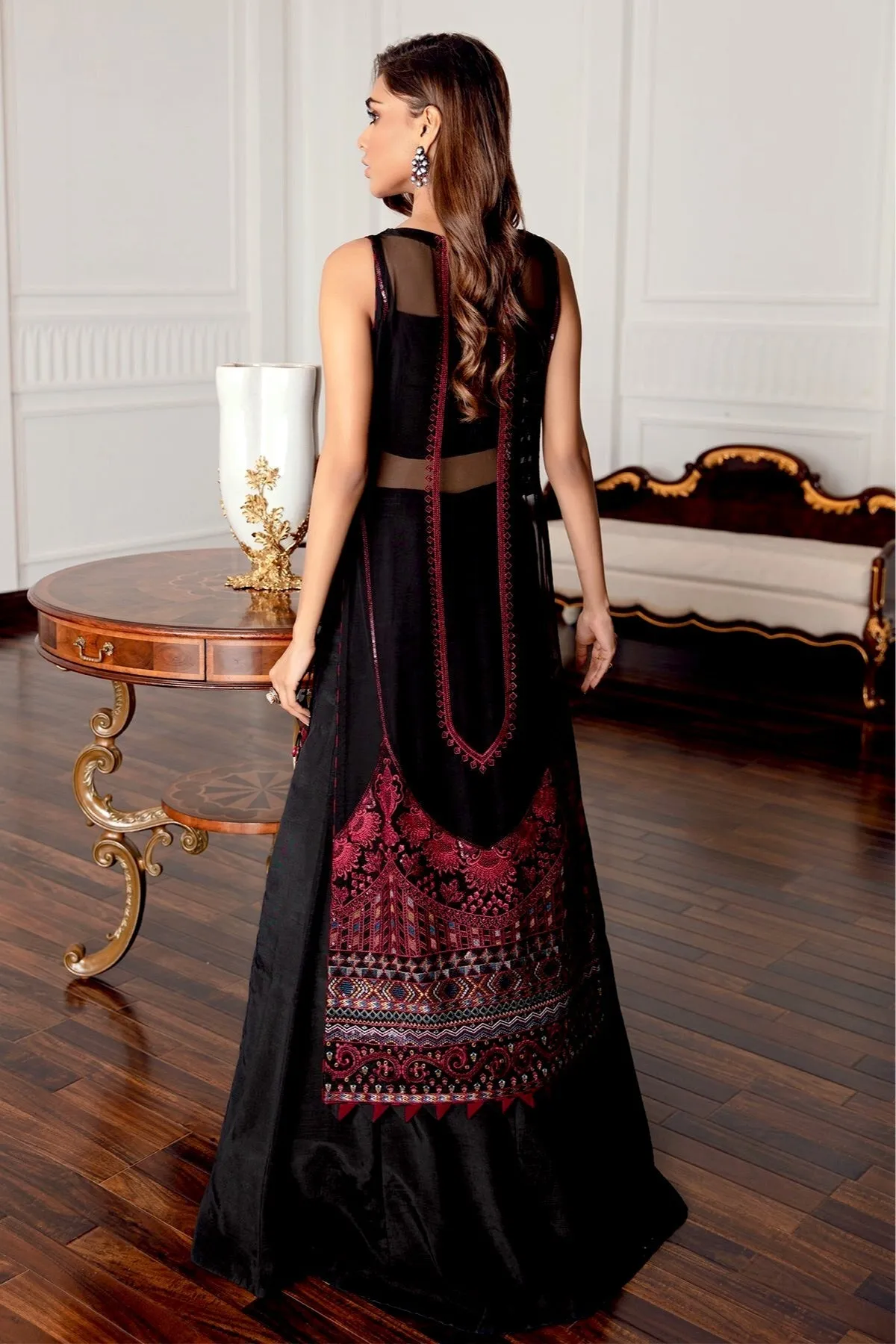 Jazmin Eid Festive Chiffon Collection – Black Rococo