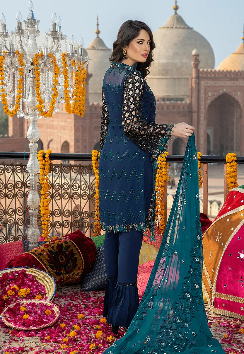 Maryam's Premium Luxury Embroidered Chiffon Collection Vol 5 – MP-149 Azure Enchant