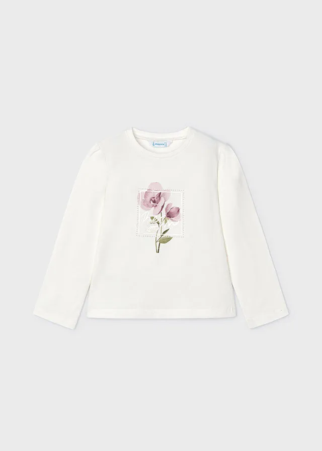 Mayoral 4066 041 - Pink Long Sleeve Top