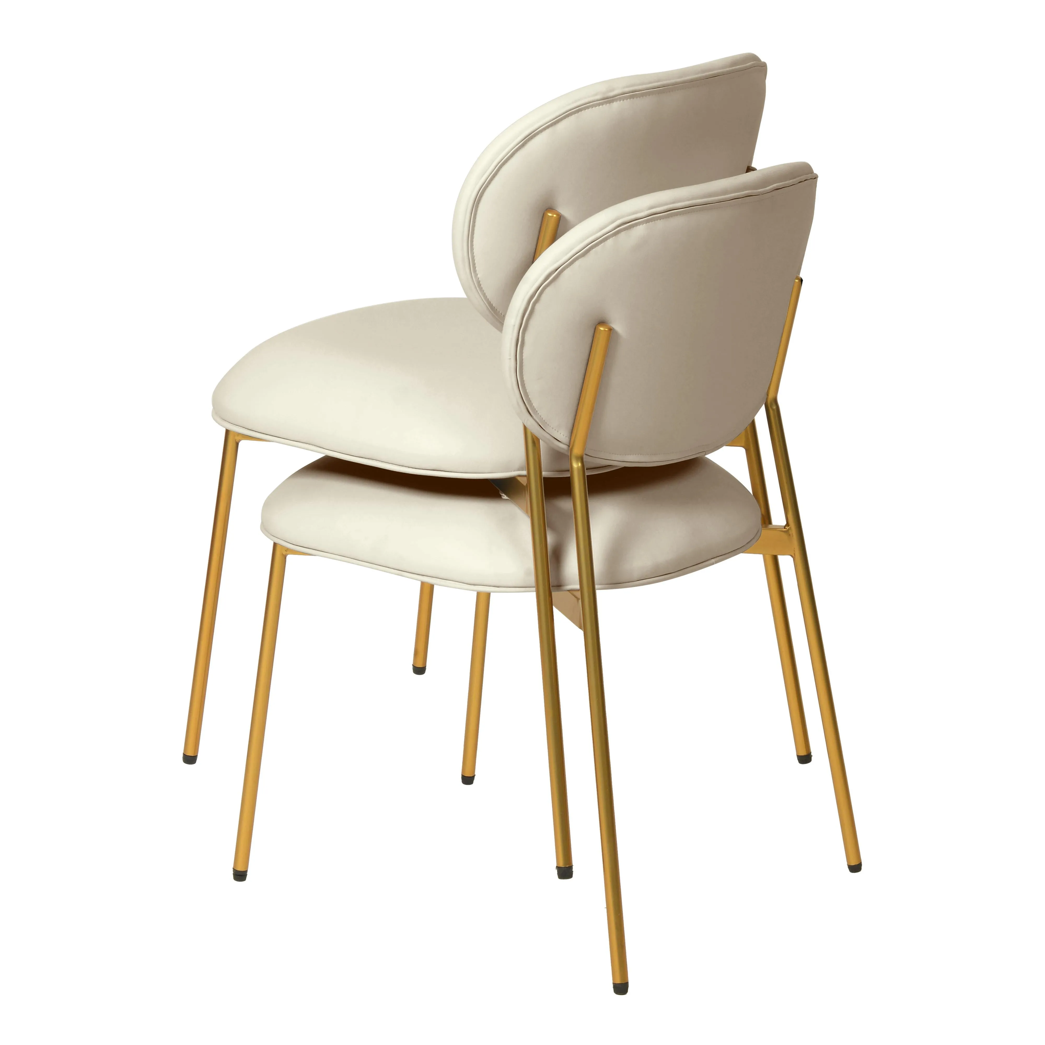McKenzie Performance Vegan Leather Stackable Dining Chair - Set of 2
