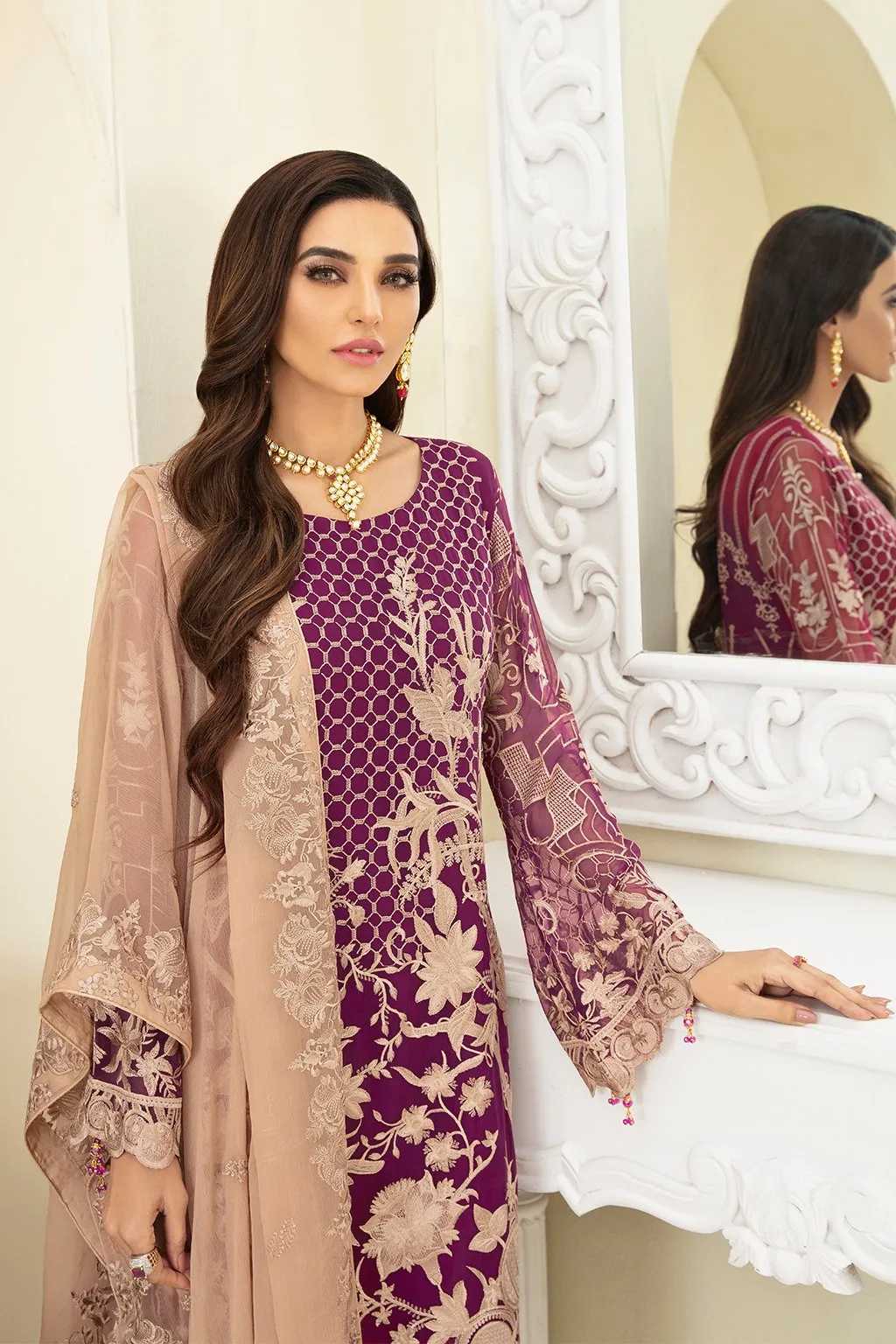 Ramsha Chevron Luxury Chiffon Collection Vol-3 – A-307