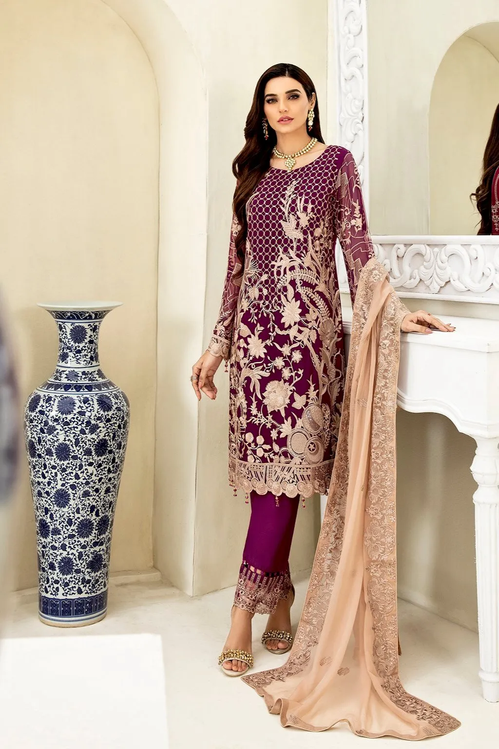 Ramsha Chevron Luxury Chiffon Collection Vol-3 – A-307
